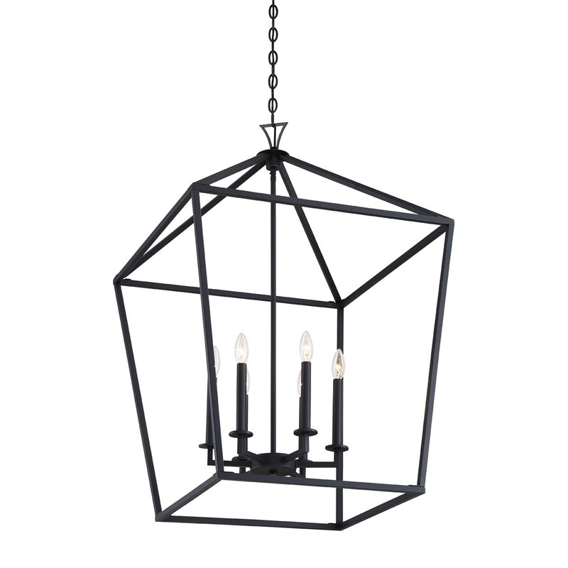 Savoy House 3-422-6-89 Six Light Pendant, Matte Black (4)