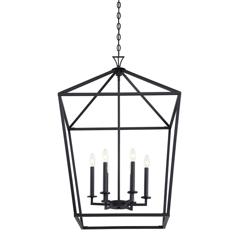 Savoy House 3-422-6-89 Six Light Pendant, Matte Black (5)