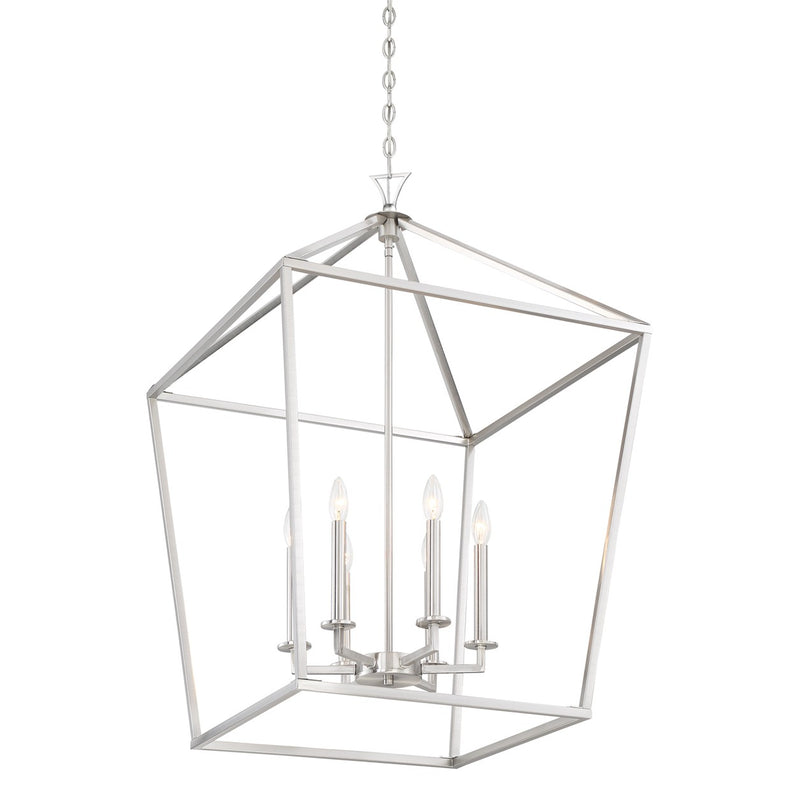 Savoy House 3-422-6-SN Six Light Pendant, Satin Nickel (4)