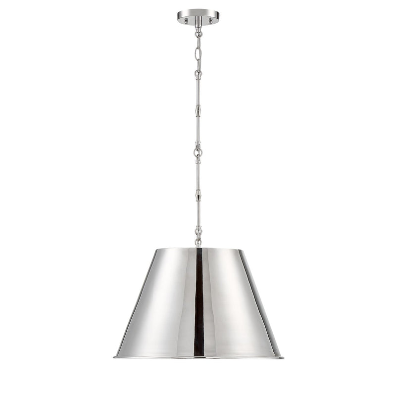 Savoy House 7-231-1-109 One Light Pendant, Polished Nickel (3)