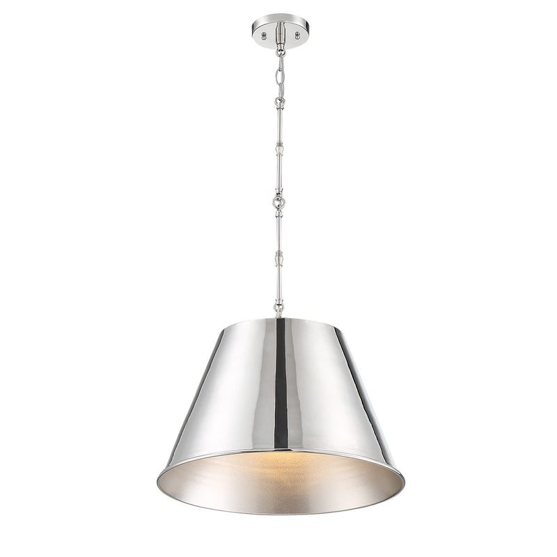 Savoy House 7-231-1-109 One Light Pendant, Polished Nickel (4)