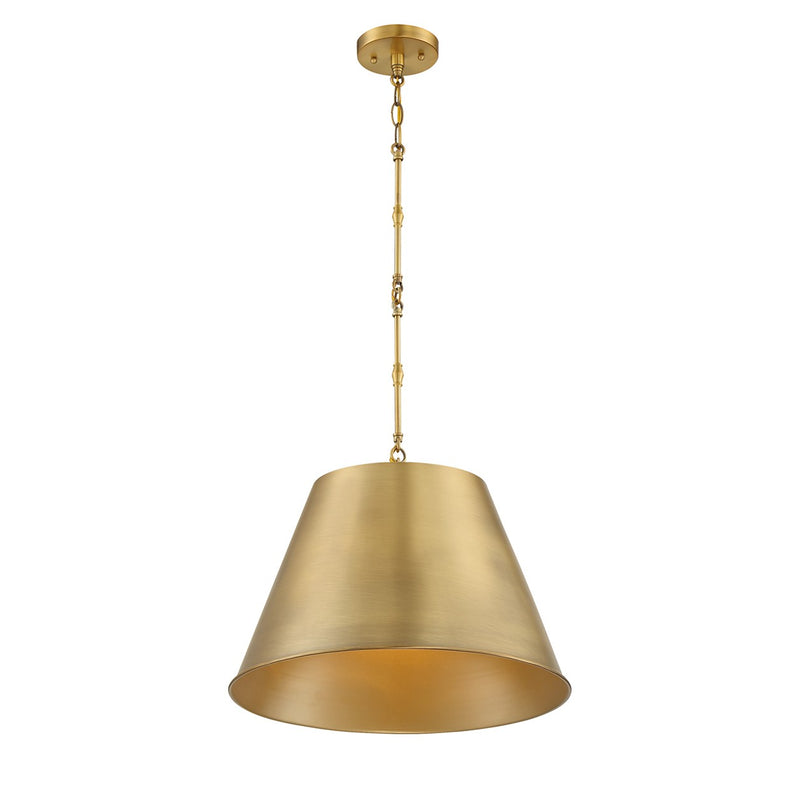 Savoy House 7-231-1-322 One Light Pendant, Warm Brass (4)