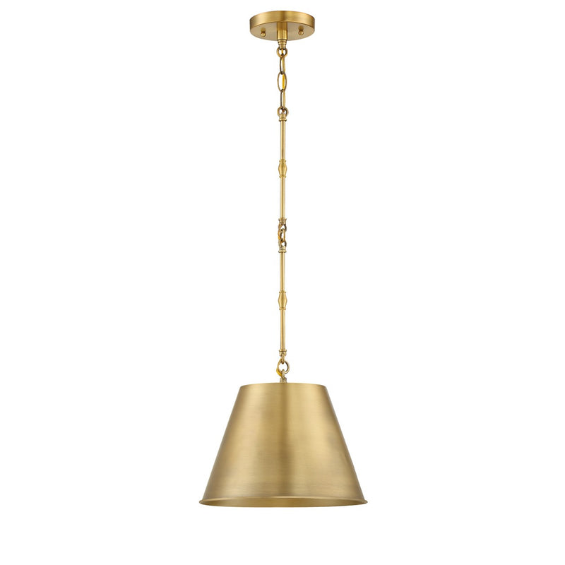 Savoy House 7-232-1-322 One Light Pendant, Warm Brass (2)