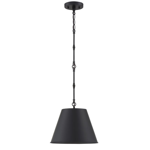 Savoy House 7-232-1-89 One Light Pendant, Matte Black (2)