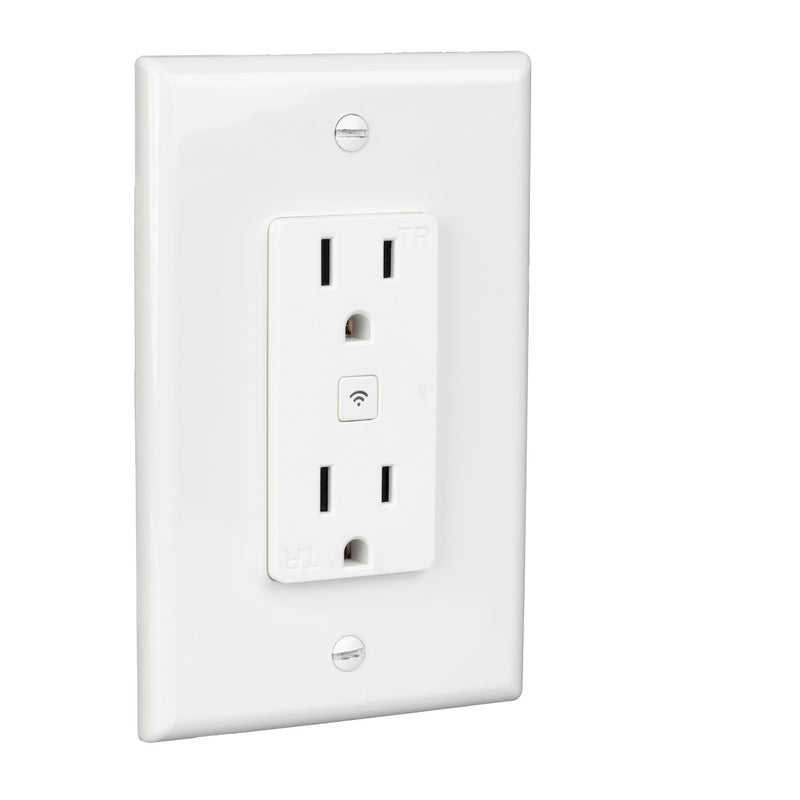 American Lighting SPKPL-OUTLETW-2S-WH Smart Wall Outlet Main Image.jpg