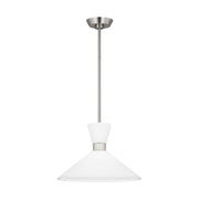 Visual Comfort Studio DJP1091BS Belcarra One Light Pendant, Brushed Steel Alternate Image 4.jpg
