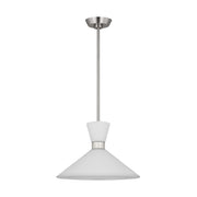 Visual Comfort Studio DJP1091BS Belcarra One Light Pendant, Brushed Steel Alternate Image.jpg