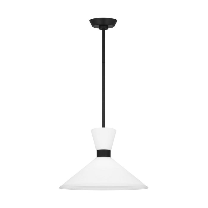 Visual Comfort Studio DJP1091MBK Belcarra One Light Pendant, Midnight Black Alternate Image 3.jpg