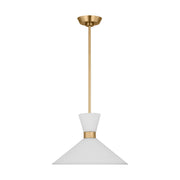 Visual Comfort Studio DJP1091SB Belcarra One Light Pendant, Satin Brass Alternate Image 3.jpg