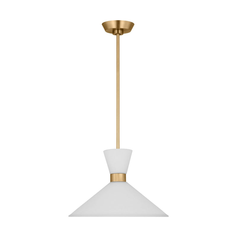 Visual Comfort Studio DJP1091SB Belcarra One Light Pendant, Satin Brass Alternate Image 3.jpg