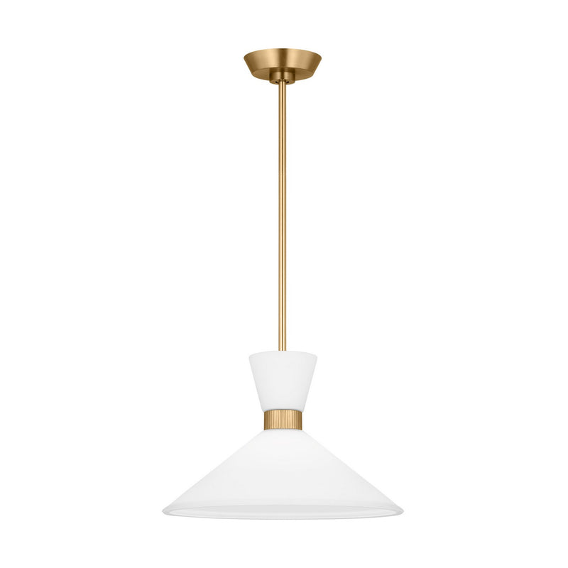 Visual Comfort Studio DJP1091SB Belcarra One Light Pendant, Satin Brass Alternate Image 4.jpg