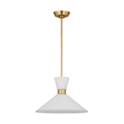 Visual Comfort Studio DJP1091SB Belcarra One Light Pendant, Satin Brass Alternate Image.jpg