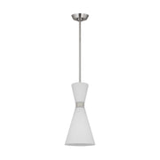 Visual Comfort Studio DJP1101BS Belcarra One Light Pendant, Brushed Steel Alternate Image.jpg