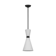 Visual Comfort Studio DJP1101MBK Belcarra One Light Pendant, Midnight Black Alternate Image.jpg