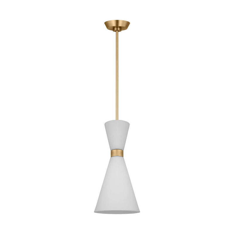 Visual Comfort Studio DJP1101SB Belcarra One Light Pendant, Satin Brass Alternate Image.jpg