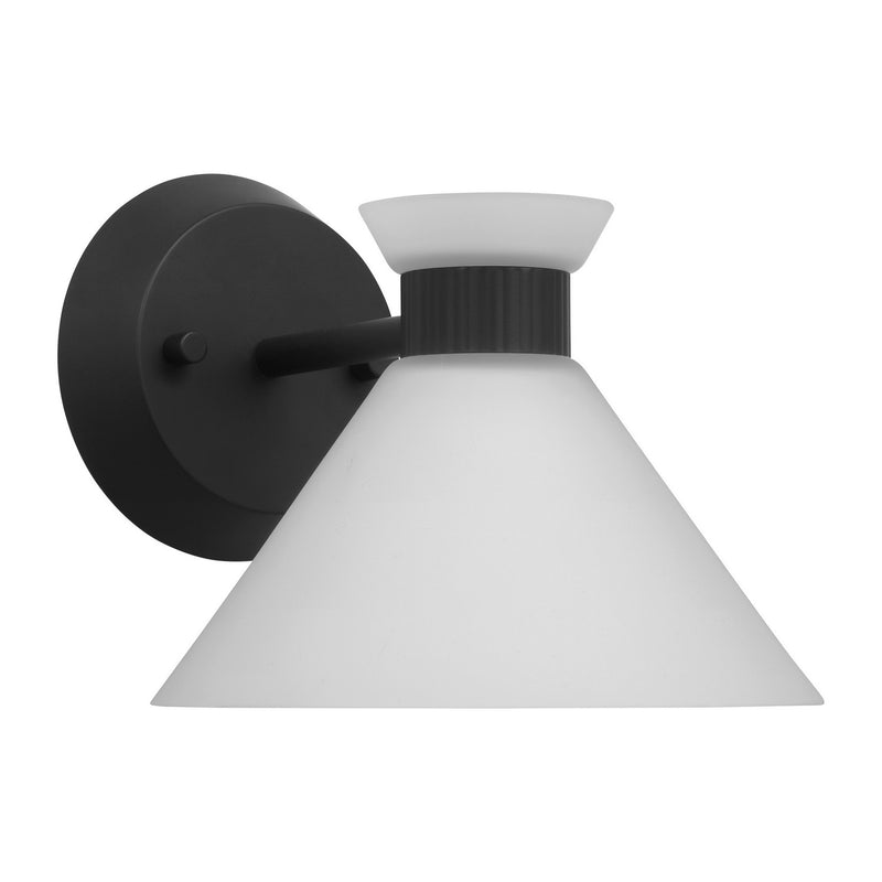 Visual Comfort Studio DJV1011MBK Belcarra One Light Wall Sconce, Midnight Black Alternate Image 2.jpg