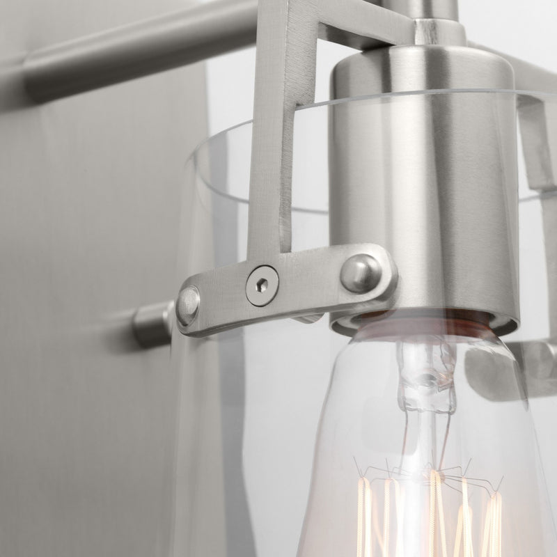 Visual Comfort Studio DJV1031BS Crofton One Light Wall Sconce, Brushed Steel Alternate Image 2.jpg