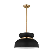 Visual Comfort Studio DJP1111SBMBK Pemberton One Light Pendant, Midnight Black Alternate Image.jpg