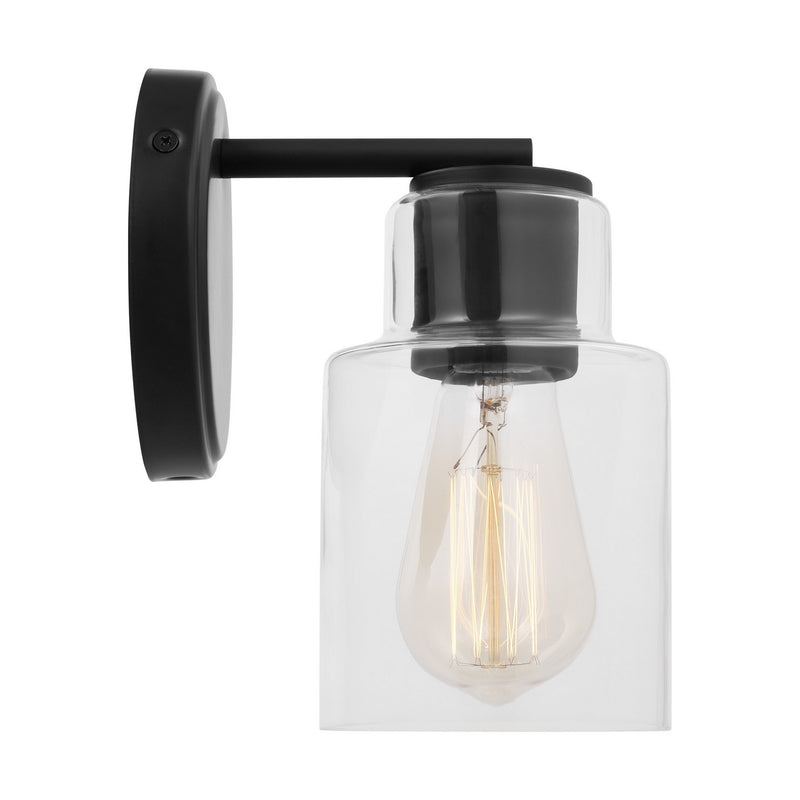 Visual Comfort Studio DJV1001MBK Sayward One Light Wall Sconce, Midnight Black Alternate Image 3.jpg
