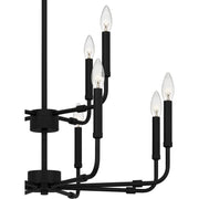 Quoizel ABR5128MBK Abner 12 Light Chandelier, Matte Black Alternate Image 4.jpg