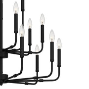 Quoizel ABR5132MBK Abner 18 Light Chandelier, Matte Black Alternate Image 4.jpg