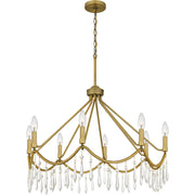 Quoizel AID5030AB Airedale Eight Light Chandelier, Aged Brass Alternate Image 2.jpg