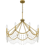 Quoizel AID5030AB Airedale Eight Light Chandelier, Aged Brass Alternate Image 3.jpg