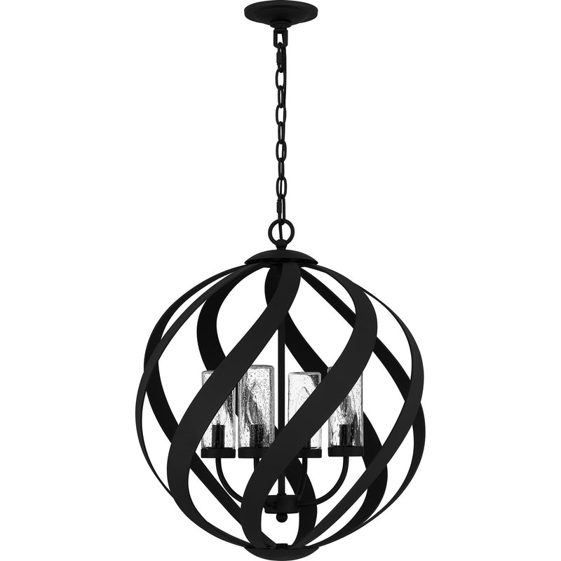 Quoizel BMS2820EK Blacksmith Four Light Pendant, Earth Black Alternate Image.jpg