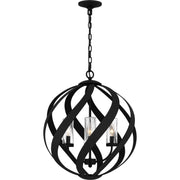 Quoizel BMS2820EK Blacksmith Four Light Pendant, Earth Black Alternate Image 2.jpg