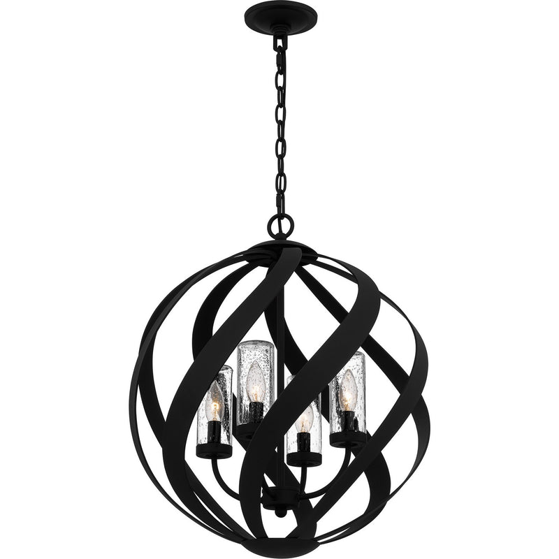 Quoizel BMS2820EK Blacksmith Four Light Pendant, Earth Black Alternate Image 3.jpg