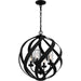 Quoizel BMS3520EK Blacksmith Four Light Outdoor Pendant, Earth Black Alternate Image 3.jpg