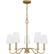 Quoizel BTY5026AB Beatty Five Light Chandelier, Aged Brass Alternate Image.jpg