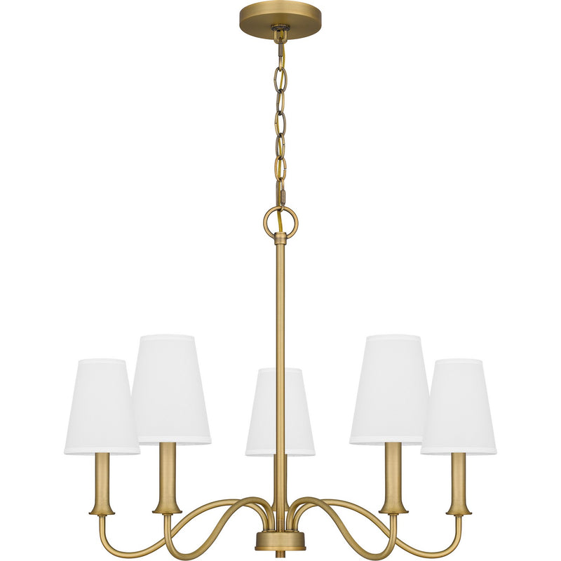 Quoizel BTY5026AB Beatty Five Light Chandelier, Aged Brass Alternate Image.jpg