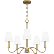 Quoizel BTY5026AB Beatty Five Light Chandelier, Aged Brass Alternate Image 3.jpg