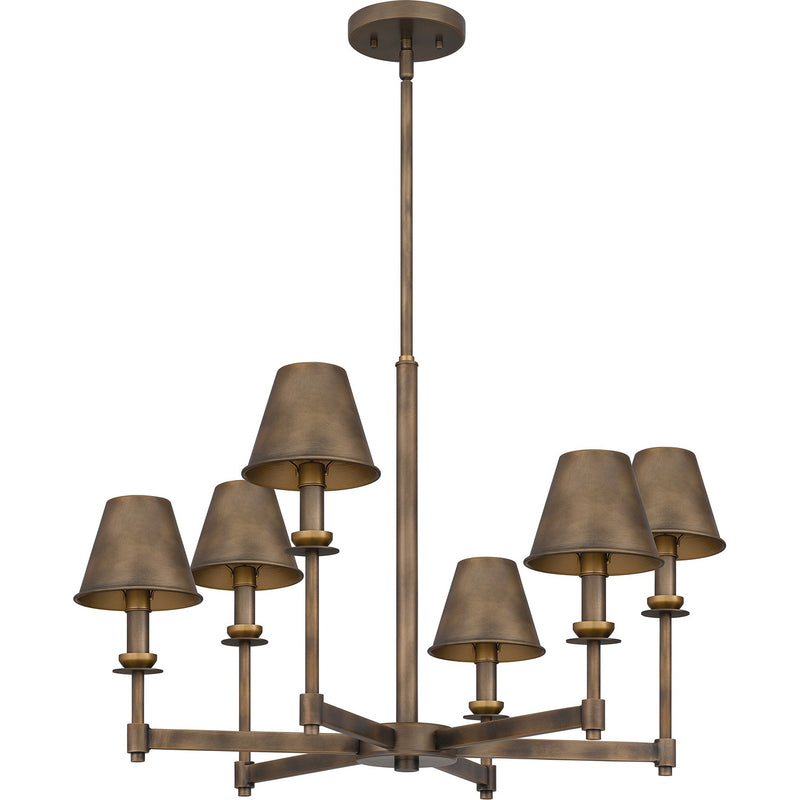 Quoizel CRO5026SU Cross Six Light Chandelier, Statuary Bronze Alternate Image.jpg
