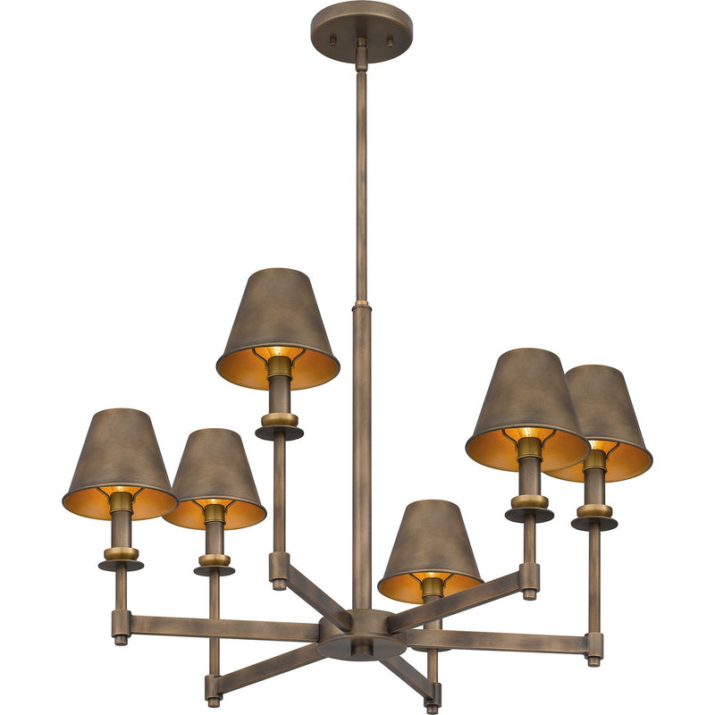 Quoizel CRO5026SU Cross Six Light Chandelier, Statuary Bronze Alternate Image 3.jpg