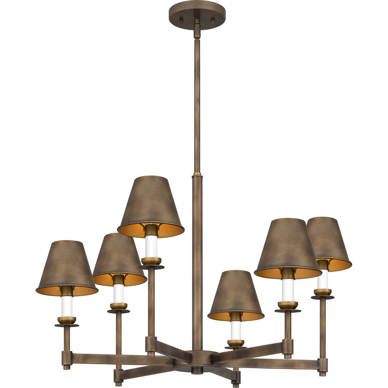 Quoizel CRO5026SU Cross Six Light Chandelier, Statuary Bronze Alternate Image 6.jpg