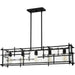 Quoizel DPN538MBK Daphne Five Light Linear Chandelier, Matte Black Alternate Image.jpg