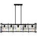 Quoizel DPN538MBK Daphne Five Light Linear Chandelier, Matte Black Alternate Image 2.jpg