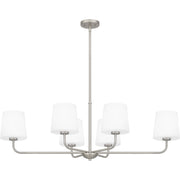 Quoizel GGR642BN Gallagher Six Light Linear Chandelier, Brushed Nickel Alternate Image 3.jpg