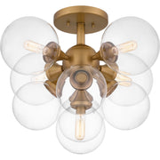 Quoizel GLI1720BWS Glinda Five Light Semi Flush Mount, Brushed Weathered Brass Alternate Image 3.jpg