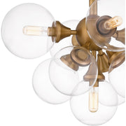 Quoizel GLI1720BWS Glinda Five Light Semi Flush Mount, Brushed Weathered Brass Alternate Image 4.jpg