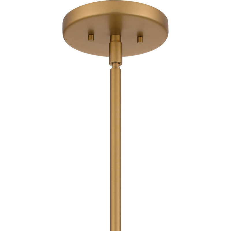 Quoizel GLI2820BWS Glinda Four Light Pendant, Brushed Weathered Brass Alternate Image.jpg