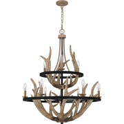 Quoizel JR5032EK Journey Nine Light Chandelier, Earth Black Alternate Image.jpg