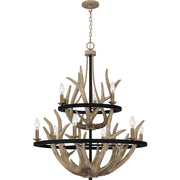Quoizel JR5032EK Journey Nine Light Chandelier, Earth Black Alternate Image 2.jpg
