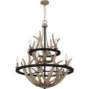 Quoizel JR5032EK Journey Nine Light Chandelier, Earth Black Alternate Image 3.jpg