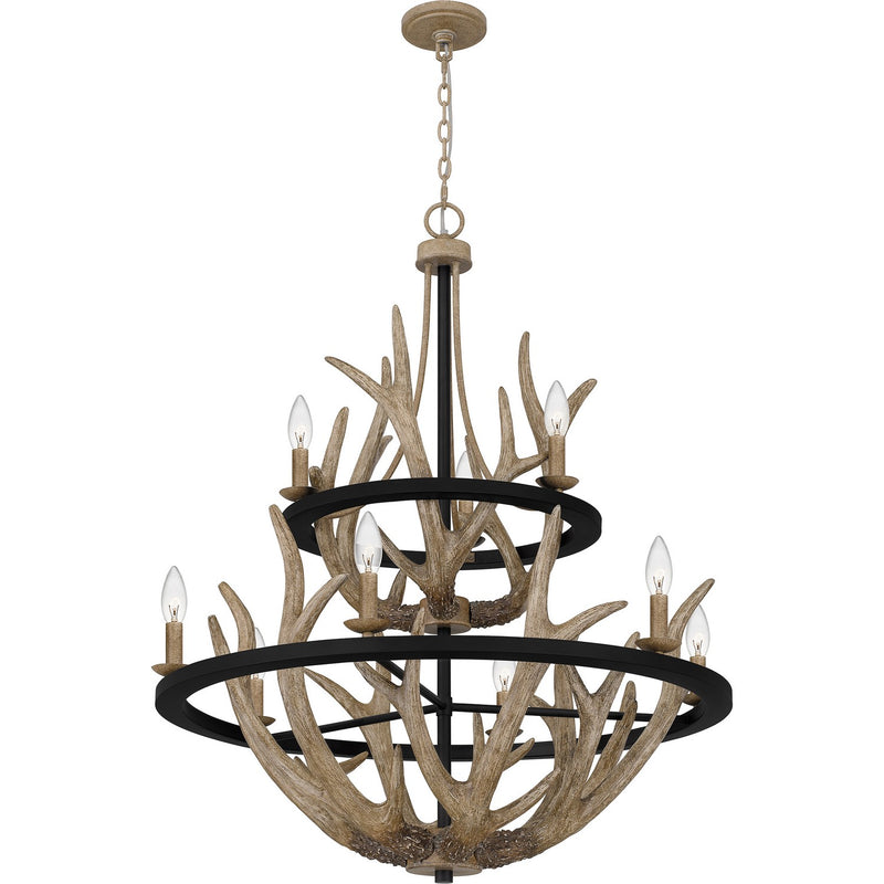 Quoizel JR5032EK Journey Nine Light Chandelier, Earth Black Alternate Image 3.jpg
