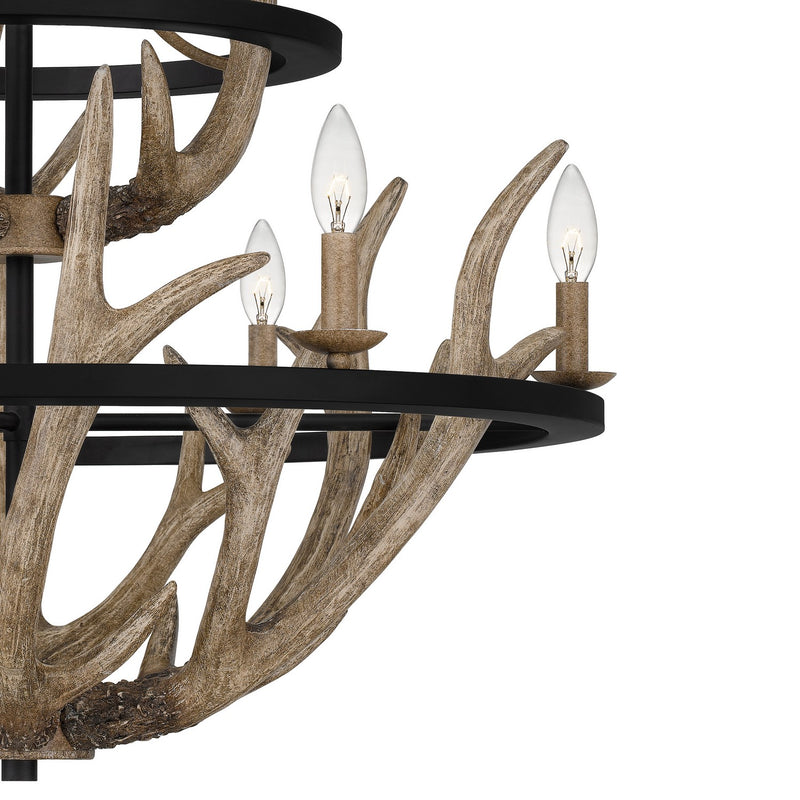 Quoizel JR5032EK Journey Nine Light Chandelier, Earth Black Alternate Image 4.jpg