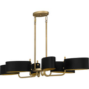 Quoizel MAD641AB Madden Six Light Linear Chandelier, Aged Brass Alternate Image.jpg