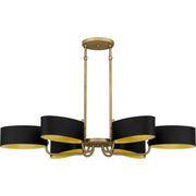 Quoizel MAD641AB Madden Six Light Linear Chandelier, Aged Brass Alternate Image 2.jpg